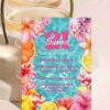 Tropical Beach Club Birthday Invitation Template Printable | Cocktail Pool Party Invite Card Editable Tropical Beach Club Birthday Invitation Template Printable | Cocktail Pool Party Invite Card Editable