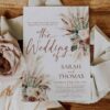 Rustic Fall Wedding Invitation Card Template