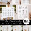 Minimal Wedding Signage Template | Printable Signs Bundle Minimal Wedding Signage Template | Printable Signs Bundle