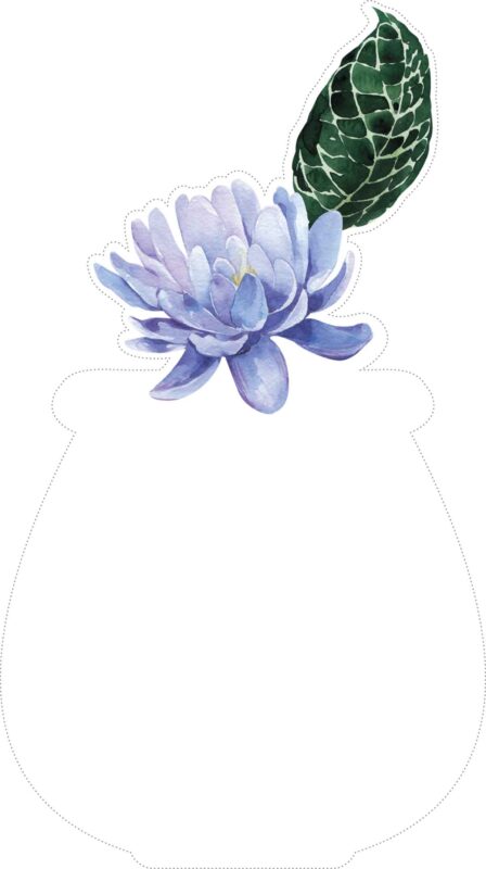 Free Printable Watercolor Flower Vase Blank Calendars: 12 Monthly Floral PNGs Transparent FREE CD011 Free Printable Watercolor Flower Vase Blank Calendars Amy Design Templates 9