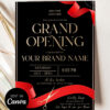 Luxury Grand Opening Flyer Invitation Template Canva | Business Launch Invite | Ribbon Cutting Events Luxury Grand Opening Flyer Invitation Template Canva | Business Launch Invite | Ribbon Cutting Events