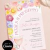Floral Arch Petals Prosecco Bridal Shower Invitation Canva Template | Printable Spring Bloom Shower Invite Card Floral Arch Petals Prosecco Bridal Shower Invitation Canva Template | Printable Spring Bloom Shower Invite Card