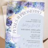 Dusty Blue Petal Prosecco Bridal Shower Invitation Canva Template | Elegant Floral Prosecco Theme Dusty Blue Petal Prosecco Bridal Shower Invitation Canva Template | Elegant Floral Prosecco Theme