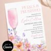 Peach Pink Floral Petals Prosecco Bridal Shower Invitation Template | Editable Canva Brunch Invite | Garden Party Digital Download Peach Pink Floral Petals Prosecco Bridal Shower Invitation Template | Editable Canva Brunch Invite | Garden Party Digital Download