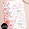 Spring Floral Petals Prosecco Bridal Shower Invitation Canva Template | Editable Bridal Brunch Invite | Colorful Garden Party Pink Orange Lavender Spring Floral Petals Prosecco Bridal Shower Invitation Canva Template | Editable Bridal Brunch Invite | Colorful Garden Party Pink Orange Lavender