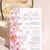 Spring Floral Petals Prosecco Bridal Shower Invitation Canva Template | Editable Bridal Brunch Invite | Colorful Garden Party Pink Orange Lavender Spring Floral Petals Prosecco Bridal Shower Invitation Canva Template | Editable Bridal Brunch Invite | Colorful Garden Party Pink Orange Lavender