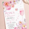 Pink Purple Bloom Petals Prosecco Bridal Shower Invite | Editable Canva Brunch Template | Elegant Garden Stationery Pink Purple Bloom Petals Prosecco Bridal Shower Invite | Editable Canva Brunch Template | Elegant Garden Stationery