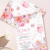 Pink Purple Bloom Petals Prosecco Bridal Shower Invite | Editable Canva Brunch Template | Elegant Garden Stationery Pink Purple Bloom Petals Prosecco Bridal Shower Invite | Editable Canva Brunch Template | Elegant Garden Stationery