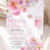 Pink Purple Bloom Petals Prosecco Bridal Shower Invite | Editable Canva Brunch Template | Elegant Garden Stationery Pink Purple Bloom Petals Prosecco Bridal Shower Invite | Editable Canva Brunch Template | Elegant Garden Stationery