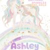 Magical Unicorn Girls Birthday Invitation Canva Template | Sparkle Gold Birthday Party Invite Card Magical Unicorn Girls Birthday Invitation Canva Template | Dreamy Watercolor Party Invite Editable | Sparkle Gold Birthday Card