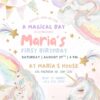 Unicorn Dreamland Birthday Invite Printable Template | Pastel Rainbow Girls Unicorn Party Invitation Canva Unicorn Dreamland Birthday Invite Printable Template | Pastel Rainbow Girls Unicorn Party Invitation Canva