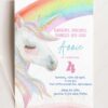 Vibrant Rainbow Party Unicorn Birthday Invitation Card | Sparkly Girls Kids Party Invite Canva Template Vibrant Rainbow Party Unicorn Birthday Invitation Card | Sparkly Girls Kids Party Invite Canva Template