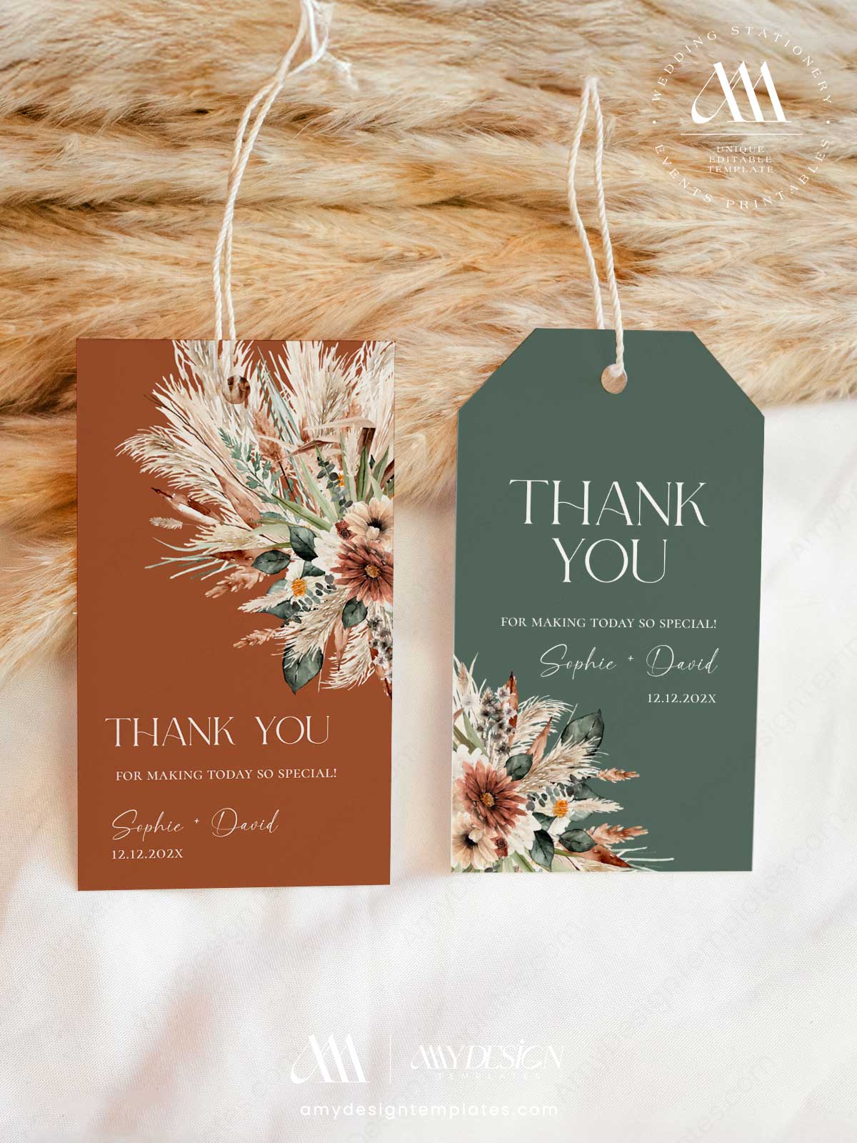 Rustic Boho Terracotta Sage Green Wedding Invitation Template Bundle | DIY Wedding Stationery Bundles Printable | Earthy Desert Favor Thank You Tags Rustic Boho Terracotta Sage Green Wedding Invitation Template Bundle | DIY Wedding Stationery Bundles Printable | Earthy Desert