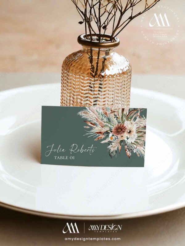 Rustic Boho Terracotta Sage Green Wedding Invitation Template Bundle | DIY Wedding Stationery Bundles Printable | Earthy Desert Place Card Template Rustic Boho Terracotta Sage Green Wedding Invitation Template Bundle | DIY Wedding Stationery Bundles Printable | Earthy Desert