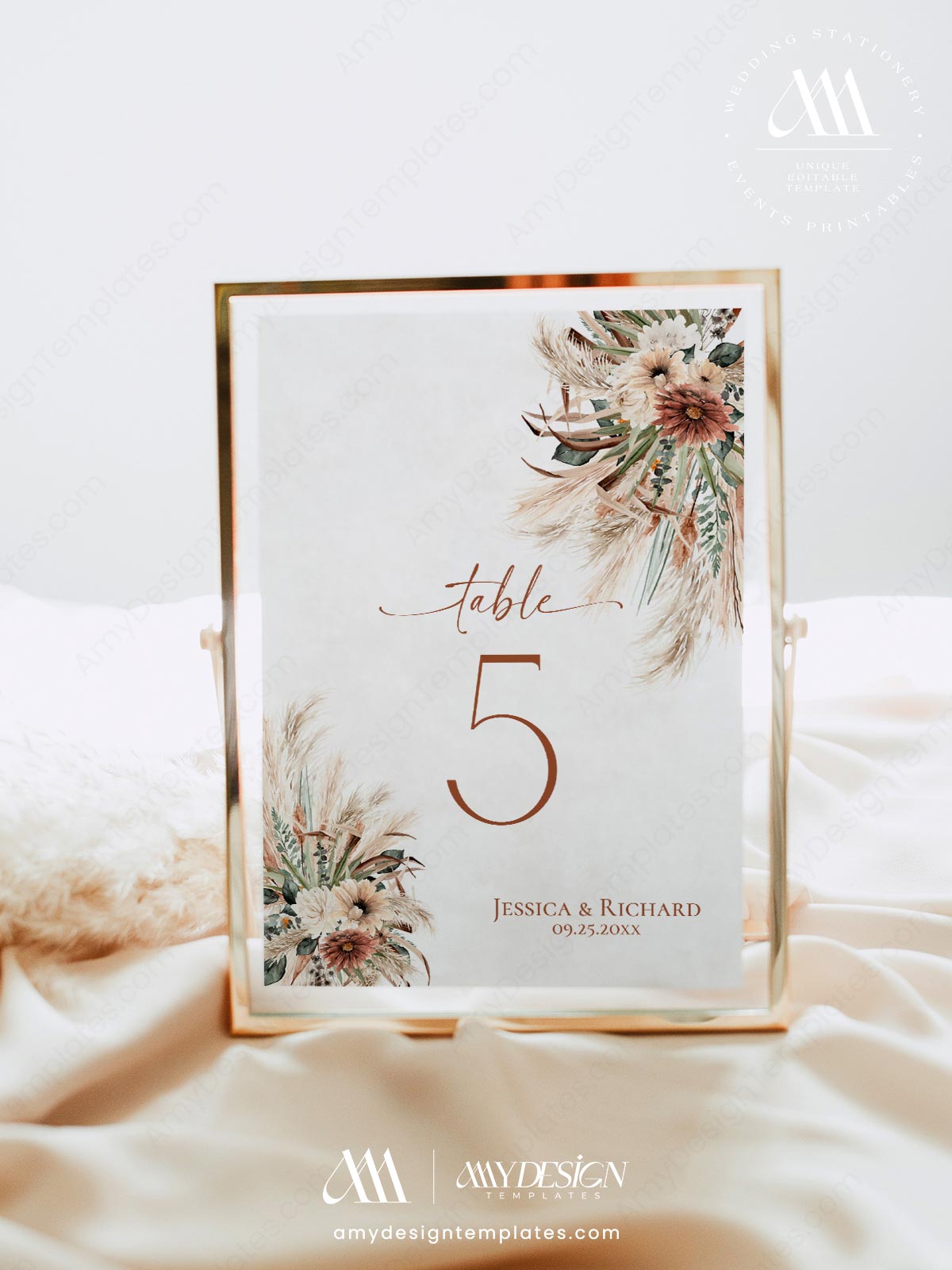 Rustic Boho Terracotta Sage Green Wedding Invitation Template Bundle | DIY Wedding Stationery Bundles Printable | Earthy Desert Table Number Card Template Rustic Boho Terracotta Sage Green Wedding Invitation Template Bundle | DIY Wedding Stationery Bundles Printable | Earthy Desert