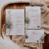Teal Terracotta Navy Boho Wedding Invitation Suite | Bohemian Fall Wedding Editable Template with QR Code Teal Terracotta Navy Boho Wedding Invitation Suite | Bohemian Fall Wedding Editable Template with QR Code