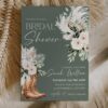 Sage Green Bridal Shower Invitation Template Western Boho Boots | Rustic Country Bridal Shower Invite | Desert Cowgirl Editable Invitation Sage Green Bridal Shower Invitation Template Western Boho Boots | Rustic Country Bridal Shower Invite | Desert Cowgirl Editable Invitation