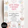 Sweet Animal Party Birthday Invitation Card Canva Template | Animal Friends Kids Birthday Invite Sweet Animal Party Birthday Invitation Card Canva Template | Animal Friends Kids Birthday Invite