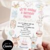 Sweet Animal Party Birthday Invitation Card Canva Template | Animal Friends Kids Birthday Invite Sweet Animal Party Birthday Invitation Card Canva Template | Animal Friends Kids Birthday Invite
