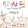 1st Birthday Invitation Canva Template with Photo | Animal Party Invite with ONE Photo Frame | Kids Birthday Printable Card 1st Birthday Invitation Canva Template with Photo | Animal Party Invite with ONE Photo Frame | Kids Birthday Printable Card