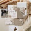 Rustic Tan Boho Fall Wedding Invitation Suite Template Printable | Terracotta Bohemian Wedding RSVP Stationery | Cream Rose Wedding Invite Set Rustic Tan Boho Fall Wedding Invitation Suite Template Printable | Terracotta Bohemian Wedding RSVP Stationery | Cream Rose Wedding Invite Set