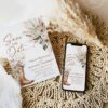 Rustic Western Boho Cowgirl Boots Save the Date Card Template | Desert Boho Pampas Grass Wedding Announcement Rustic Western Boho Cowgirl Boots Save the Date Card Template | Desert Boho Pampas Grass Wedding Announcement