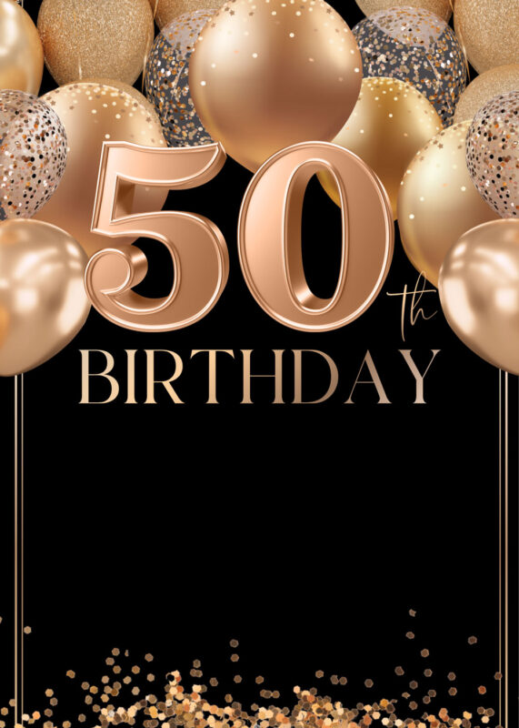 Free Blank 50th Birthday Invitation Card Template Printable Free Blank 50th Birthday Invitation Card Printable Amy Design Templates