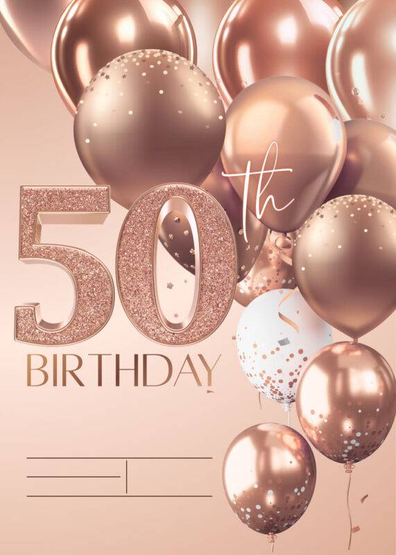 Free Blank 50th Birthday Invitation Card Template Printable Free Blank 50th Birthday Invitation Card Printable Amy Design Templates