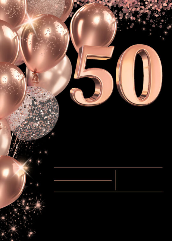 Free Blank 50th Birthday Invitation Card Template Printable Free Blank 50th Birthday Invitation Card Printable Amy Design Templates