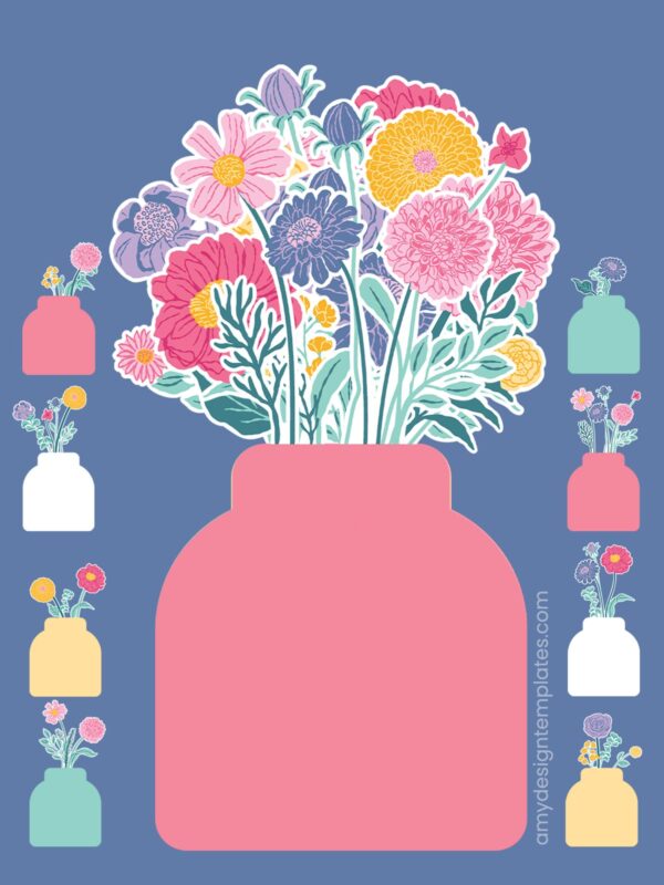 Free DIY Blank Floral Desk Calendar Printable: Perfect for Hand-Cut & Machine-Cut Crafts Free DIY Blank Floral Desk Calendar Printable: Perfect for Hand-Cut & Machine-Cut Crafts Amy Design Templates