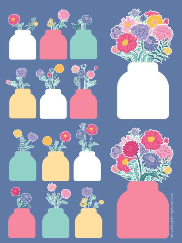 Free DIY Blank Floral Desk Calendar Printable: Perfect for Hand-Cut & Machine-Cut Crafts Free DIY Blank Floral Desk Calendar Printable: Perfect for Hand-Cut & Machine-Cut Crafts Amy Design Templates