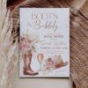 Pink Boho Blooms and Boots Bridal Shower Invitation | Western Bridal Shower Invite Template | Floral Coastal Cowgirl Pink Boho Blooms and Boots Bridal Shower Invitation | Western Bridal Shower Invite Template | Floral Coastal Cowgirl