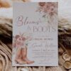 Blooms and Boots Bridal Shower Invitation Template | Western Bridal Shower Invite B069 Bridal Shower Invite 1 Blooms and Boots Template Western Cowboy Invite Amy Design