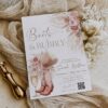 Boots and Bubbly Cowgirl Bridal Shower Invitation with QR Code | Boho Western Invite Printable Card Boots and Bubbly Cowgirl Bridal Shower Invitation with QR Code | Boho Western Invite Printable Card