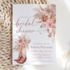 Boho Western Bridal Shower Invitation Template Rustic Cowgirl Boot Printable | Terracotta Desert Chic Wedding Shower | Editable Digital Download Boho Western Bridal Shower Invitation Template | Rustic Cowgirl Boot Printable, Terracotta Desert Chic Wedding Shower, Editable Digital Download