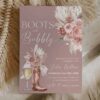 Boots and Bubbly Bridal Shower Invitation Card Template | Western Cowgirl Template Printable | Terracotta Rustic Chic Boots and Bubbly Bridal Shower Invitation Card Template | Western Cowgirl Template Printable | Terracotta Rustic Chic