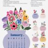 2027 & 2028 Printable Desk Calendar Template | Floral Vase SVG PNG PDF Bundle Flowers Vase Printable Calendar Desk 2027 2028 Template PDF PNG SVG