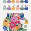 Bloom Flowers Printable Desk Calendar (2027 & 2028) | Abstract Floral SVG, PNG, PDF Template Bloom Flowers Printable Desk Calendar (2027 & 2028) – Abstract Floral SVG, PNG, PDF Template