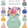 Bloom Flowers Printable Desk Calendar (2027 & 2028) | Abstract Floral SVG, PNG, PDF Template Bloom Flowers Printable Desk Calendar (2027 & 2028) – Abstract Floral SVG, PNG, PDF Template