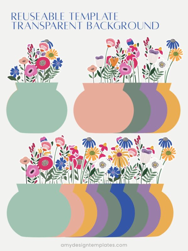 Bloom Flowers Printable Desk Calendar (2027 & 2028) | Abstract Floral SVG, PNG, PDF Template Bloom Flowers Printable Desk Calendar (2027 & 2028) – Abstract Floral SVG, PNG, PDF Template