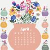 Bloom Flowers Printable Desk Calendar (2027 & 2028) | Abstract Floral SVG, PNG, PDF Template Bloom Flowers Printable Desk Calendar (2027 & 2028) – Abstract Floral SVG, PNG, PDF Template