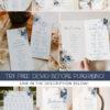 Navy and Dusty Blue Wedding Invitation Bundle | 50+ Editable Boho Stationery Templates Mega Bundle Navy and Dusty Blue Wedding Invitation Bundle | 50+ Editable Boho Stationery Templates Mega Bundle