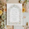 Wildflower Arch Wedding Invitation Template Wildflower Arch Wedding Invitation Template Card