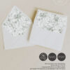 Sage Green Floral Envelope Liner Template | Vintage Toile Wedding Invitation Liner | DIY Euro Flap Square Flap Sage Green Floral Envelope Liner Template Amy Design
