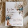Western Boho Teal Bridal Shower Invitation Template Printable | Country Cowgirl Boot Pampas Grass Card | Southwestern Rustic Party Invite Western Boho Teal Bridal Shower Invitation Template Printable | Country Cowgirl Boot Pampas Grass Card | Southwestern Rustic Party Invite