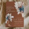 Terracotta Teal Western Boho Bridal Shower Invitation Template Printable | Country Cowgirl Boot Pampas Grass Invite | Southwestern Rust Party Card Terracotta Western Boho Bridal Shower Invitation Template Printable | Country Cowgirl Boot Pampas Grass Invite | Southwestern Rust Party Card