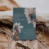 Teal Western Boho Bridal Shower Invitation Template Printable | Country Cowgirl Boot Pampas Grass Invite | Southwestern Moody Party Card Teal Western Boho Bridal Shower Invitation Template Printable | Country Cowgirl Boot Pampas Grass Invite | Southwestern Moody Party Card