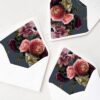 Vintage Moody Flower Envelope Liner Template | DIY Printable Floral Liners | SVG For Cricut PDF | A1 A2 A6 A7 C5 C6 Vintage Floral Envelope Liner Template | DIY Printable Moody Flower Liners | SVG For Cricut, PDF, Corjl Editable Background | A1 A2 A6 A7 C5 C6