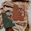 Terracotta Emerald Olive Wedding Invitation Suite Template Printable | Rust Green Floral RSVP Card Set | Boho Autumn Botanical Marriage Terracotta Emerald Olive Wedding Invitation Suite Template Printable | Rust Green Floral RSVP Card Set | Boho Autumn Botanical Marriage Invite