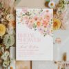 Blush Pink Watercolor Floral Bridal Shower Invitation Card | Printable Peony Peach Wedding Shower Template | Editable Garden Hen Party Invite Blush Pink Watercolor Floral Bridal Shower Invitation Card | Printable Peony Peach Wedding Shower Template | Editable Garden Hen Party Invite